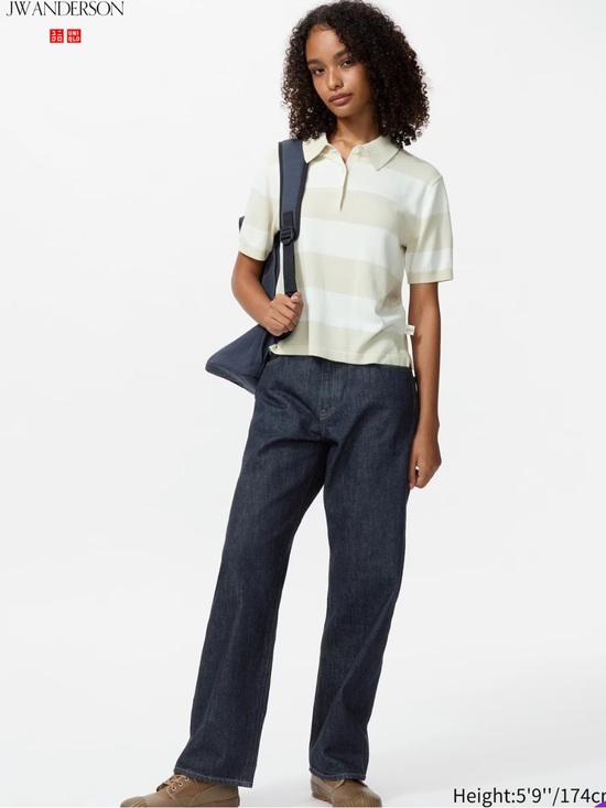 Uniqlo Denim - Uniqlo JW Anderson Navy Blue Straight Jeans